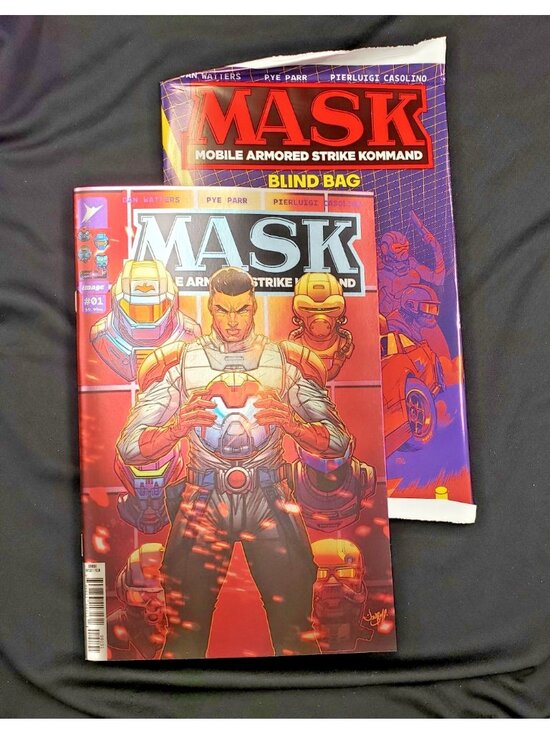 Image Comics Other - MASK #1 – Prestige 1:100 Jonboy Meyers Foil Incentive & Bonus Blind Bag Set
